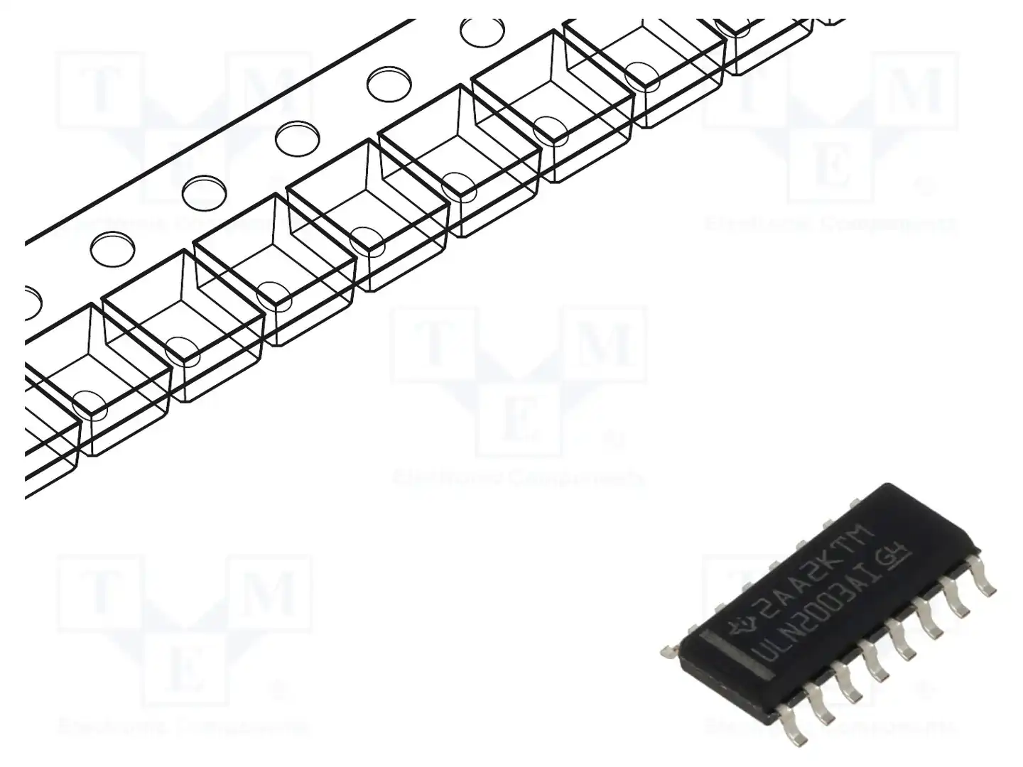 Texas Instruments ULN2003AIDR — Драйверы - микросхемы