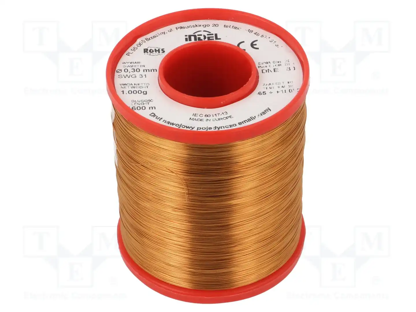INDEL DNE0,30-1KG — Проволока обмоточная