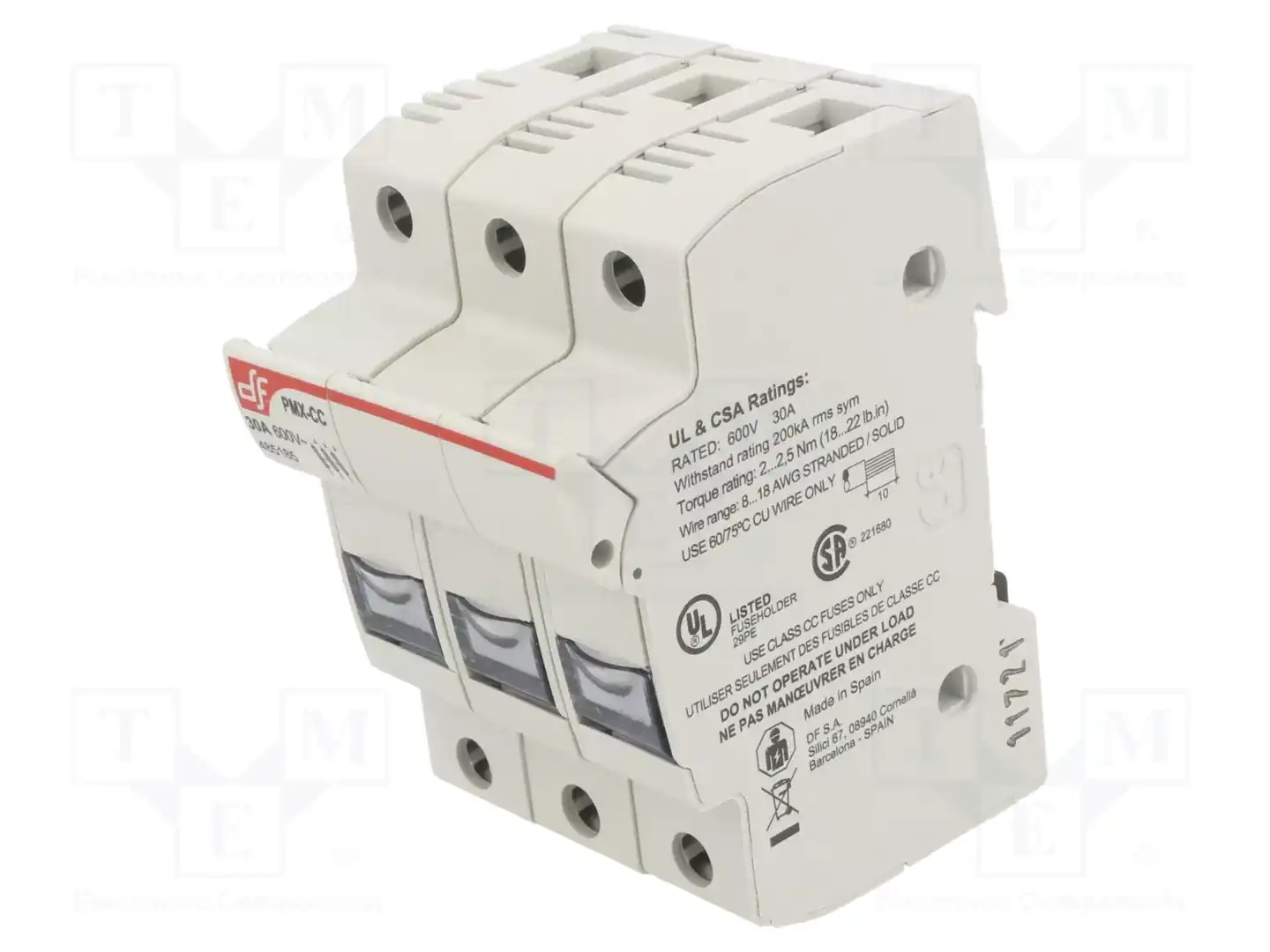 DF ELECTRIC 485185 — Гнезда предохранительные на DIN-рейку
