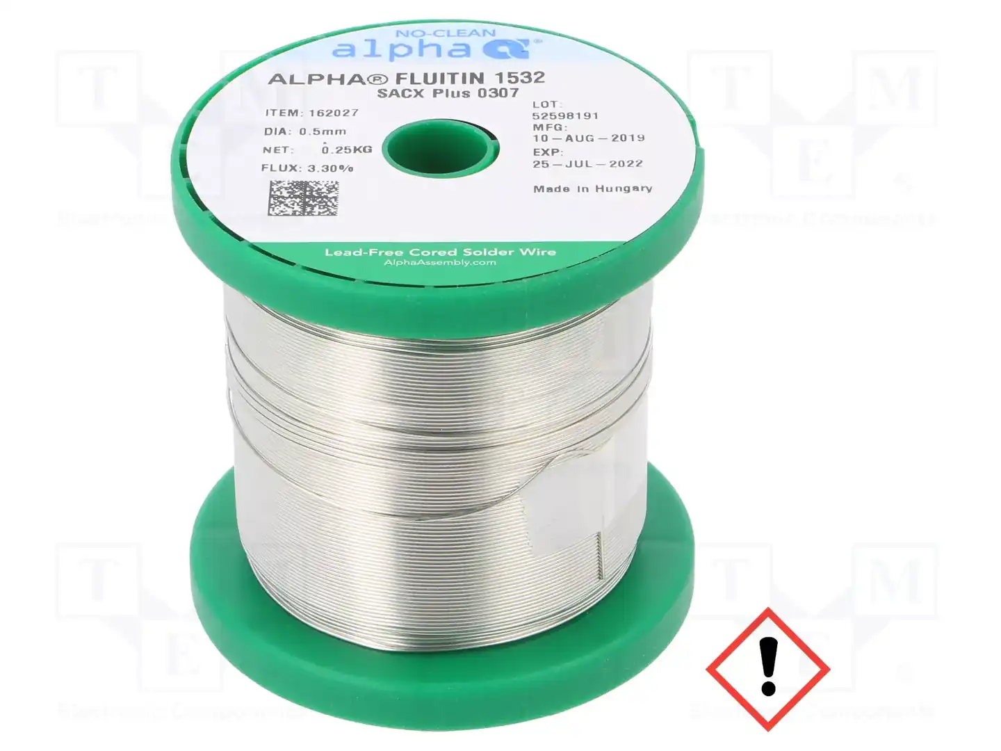 ALPHA SACX PLUS 0307 FLUITIN 1532 0.50 MM 250G — Паяльные провода бессвинцовые