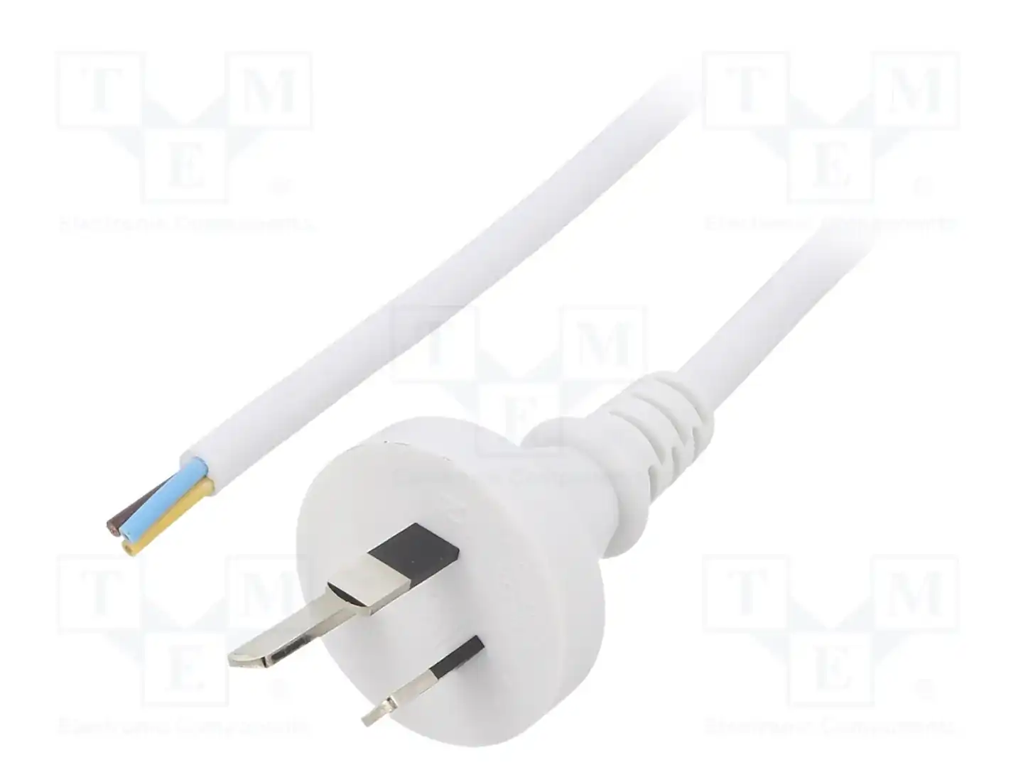 LIAN DUNG LT-423 3X0.75 WHT 1M END CUT — Кабели питания компьютерные и универс