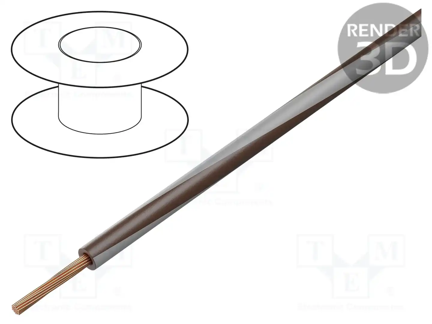 BQ CABLE LGY0.75-BR/GY — Провода одножильные - тросик