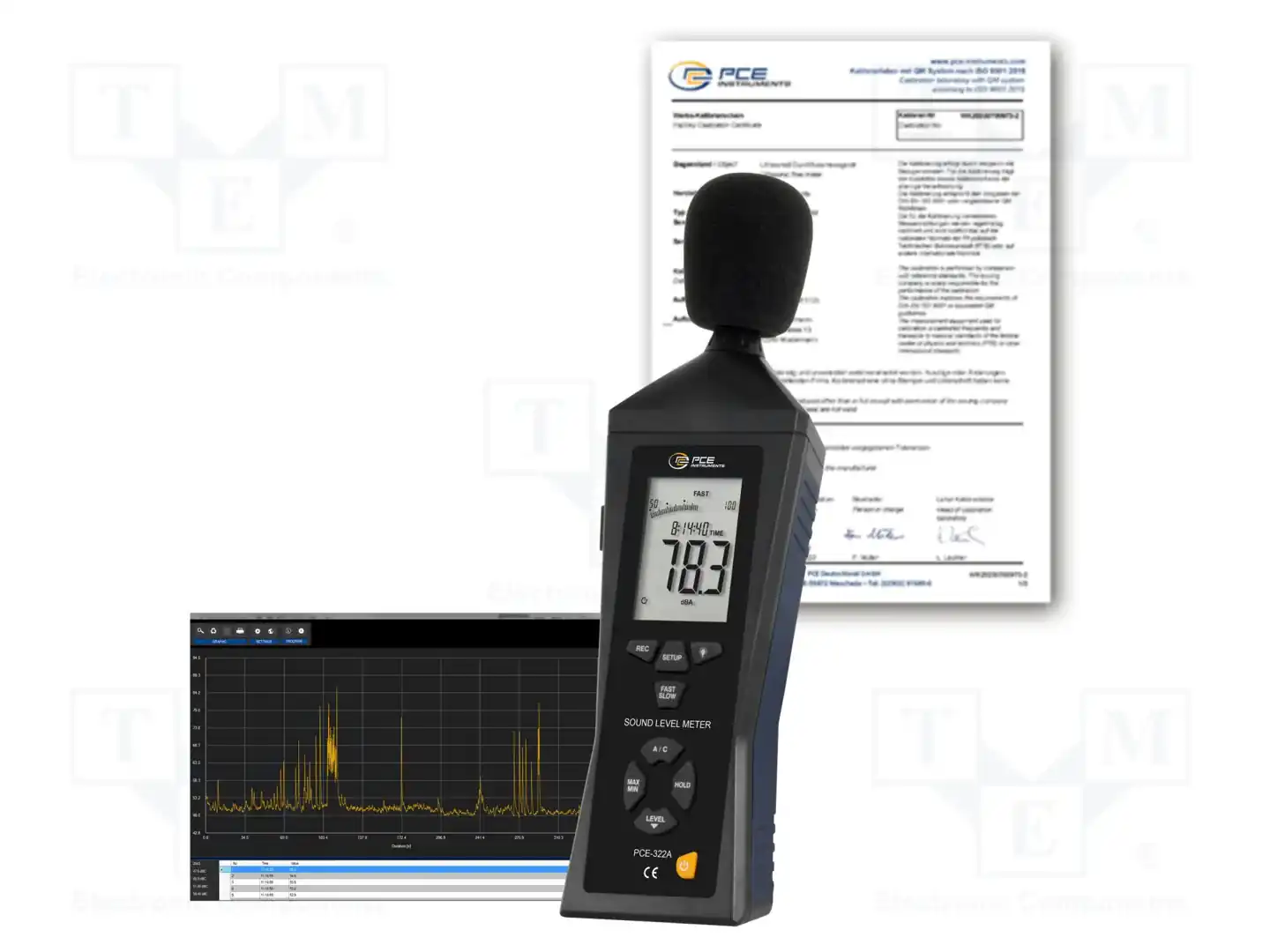 PCE INSTRUMENTS PCE-322ALEQ-ICA — Измерители интенсивности звука
