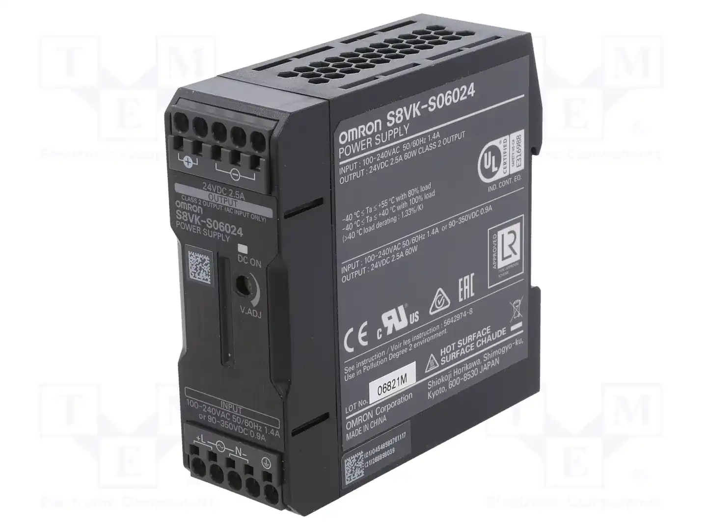 OMRON S8VK-S06024 — Блоки питания на DIN-рейку