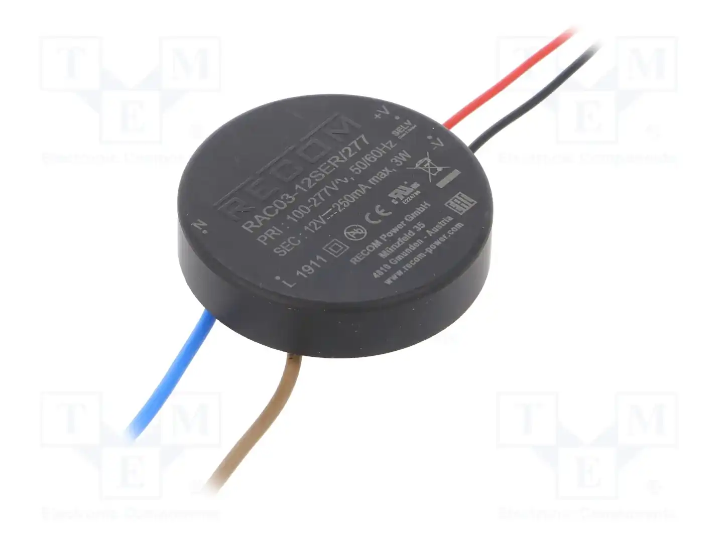 RECOM RAC03-12SER/277 — Преобразователи AC/DC для PCB