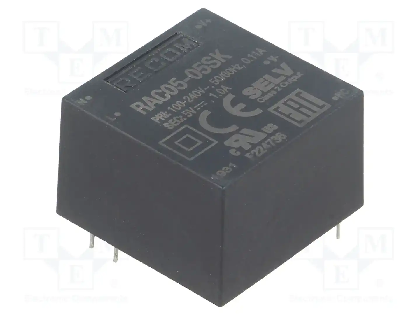 RECOM RAC05-05SK — Преобразователи AC/DC для PCB