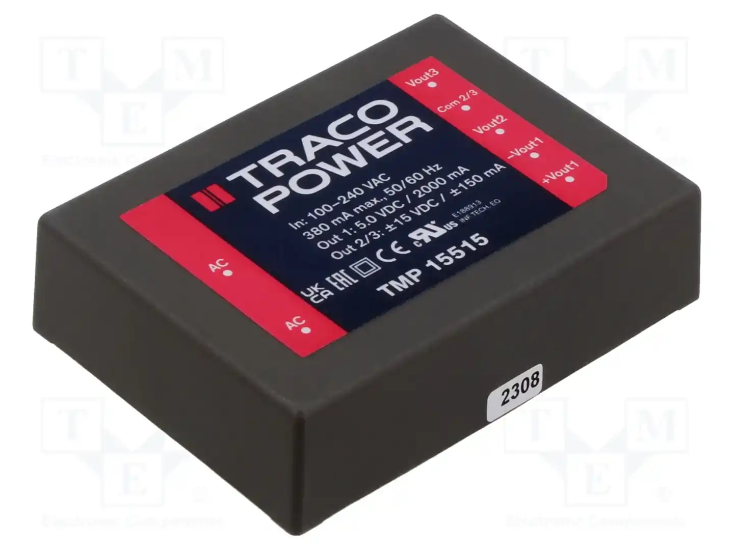 TRACO POWER TMP 15515 — Преобразователи AC/DC для PCB