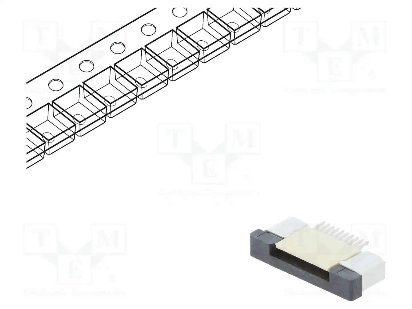 CONNFLY DS1020-09-10VBT1A-R — Разъeмы FFC/FPC растр 0,5мм