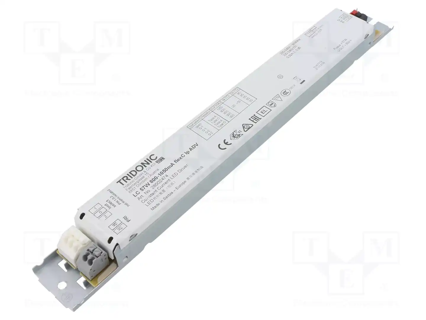 TRIDONIC LC 57W 800-1050MA FLEXC LP ADV — Блоки питания для LED