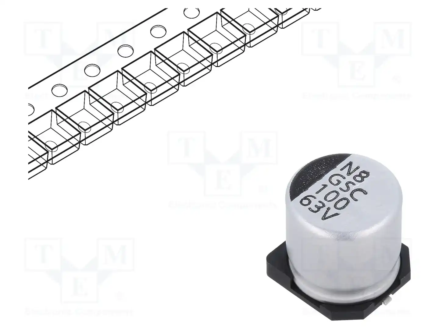 VISHAY GSC00AG1011JARL — Конденсаторы электролитические SMD