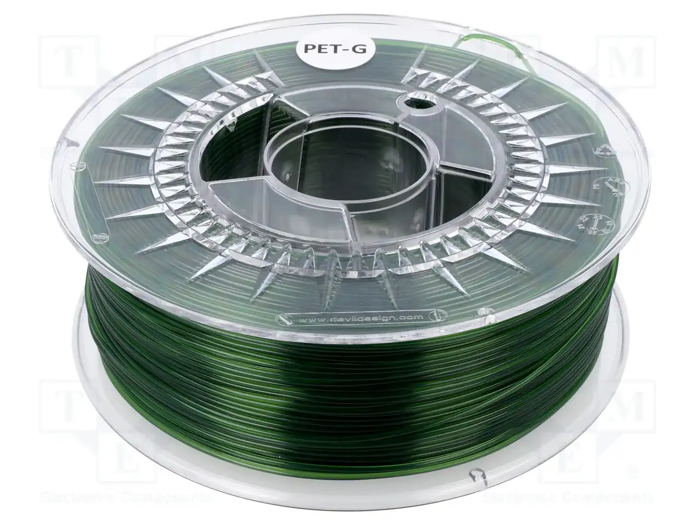 DEVIL DESIGN PETG 1,75 GREEN TRANSPARENT — Принтеры 3D и аксессуары
