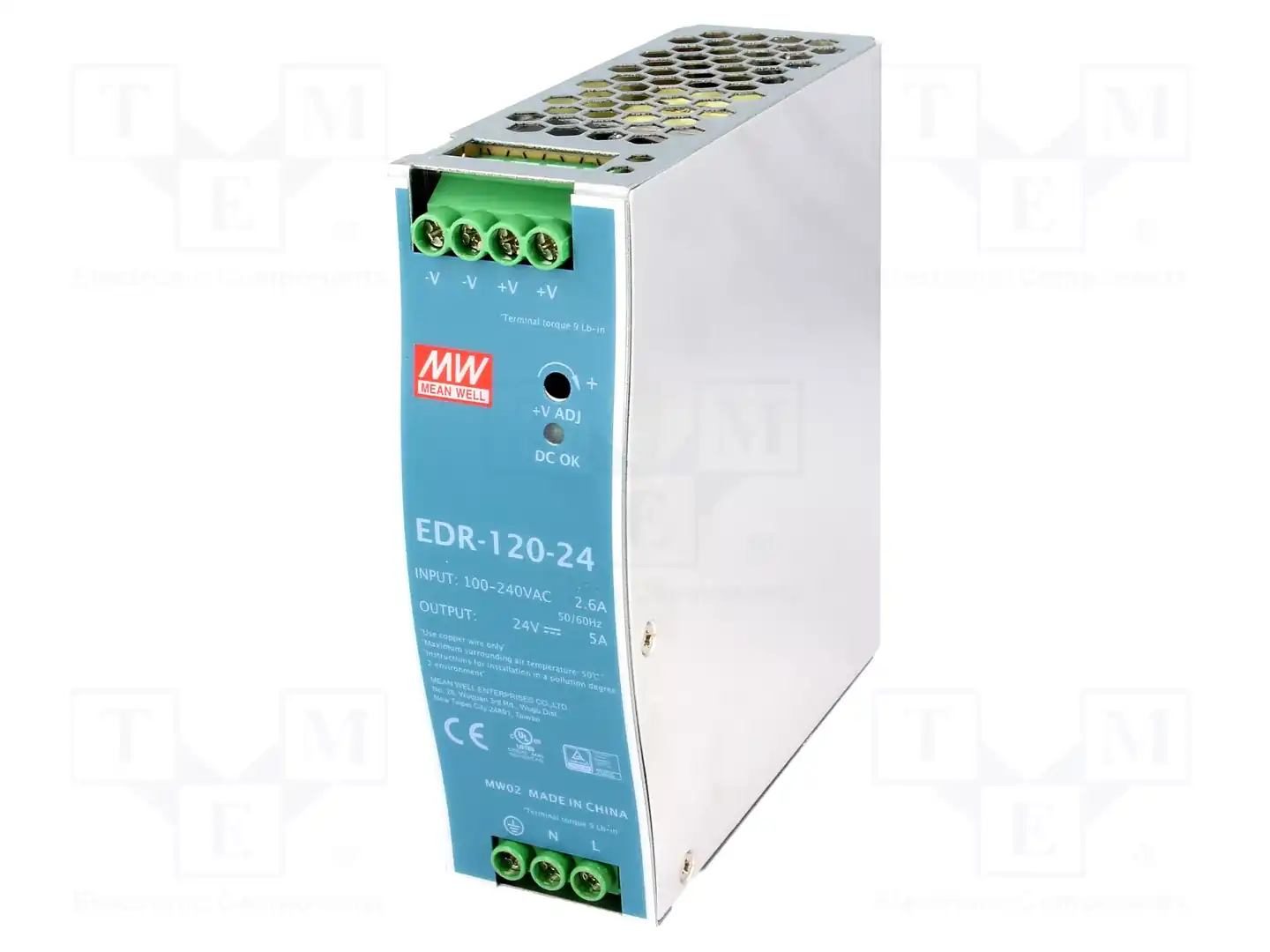 MEAN WELL EDR-120-24 — Блоки питания на DIN-рейку