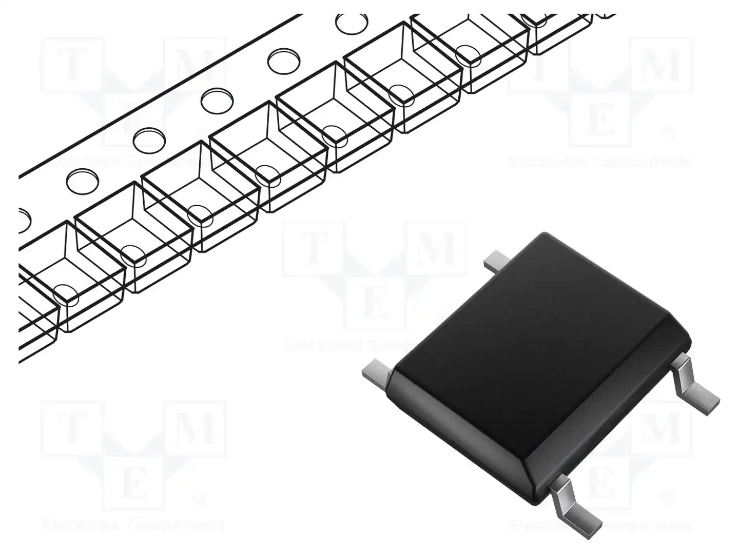 TAIWAN SEMICONDUCTOR MBS8 — Однофазные мосты диодные SMD/THT
