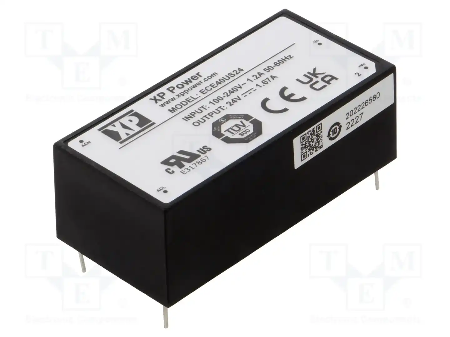 XP POWER ECE40US24 — Преобразователи AC/DC для PCB