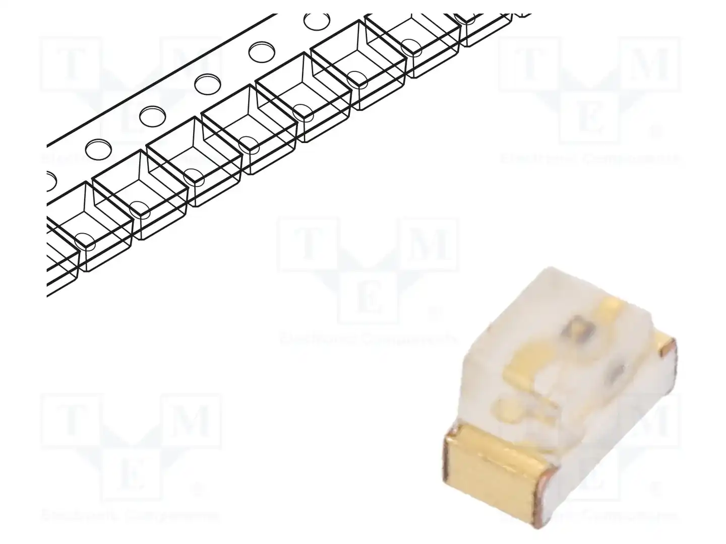KINGBRIGHT ELECTRONIC KP-1608SEC — Светодиоды SMD цветные