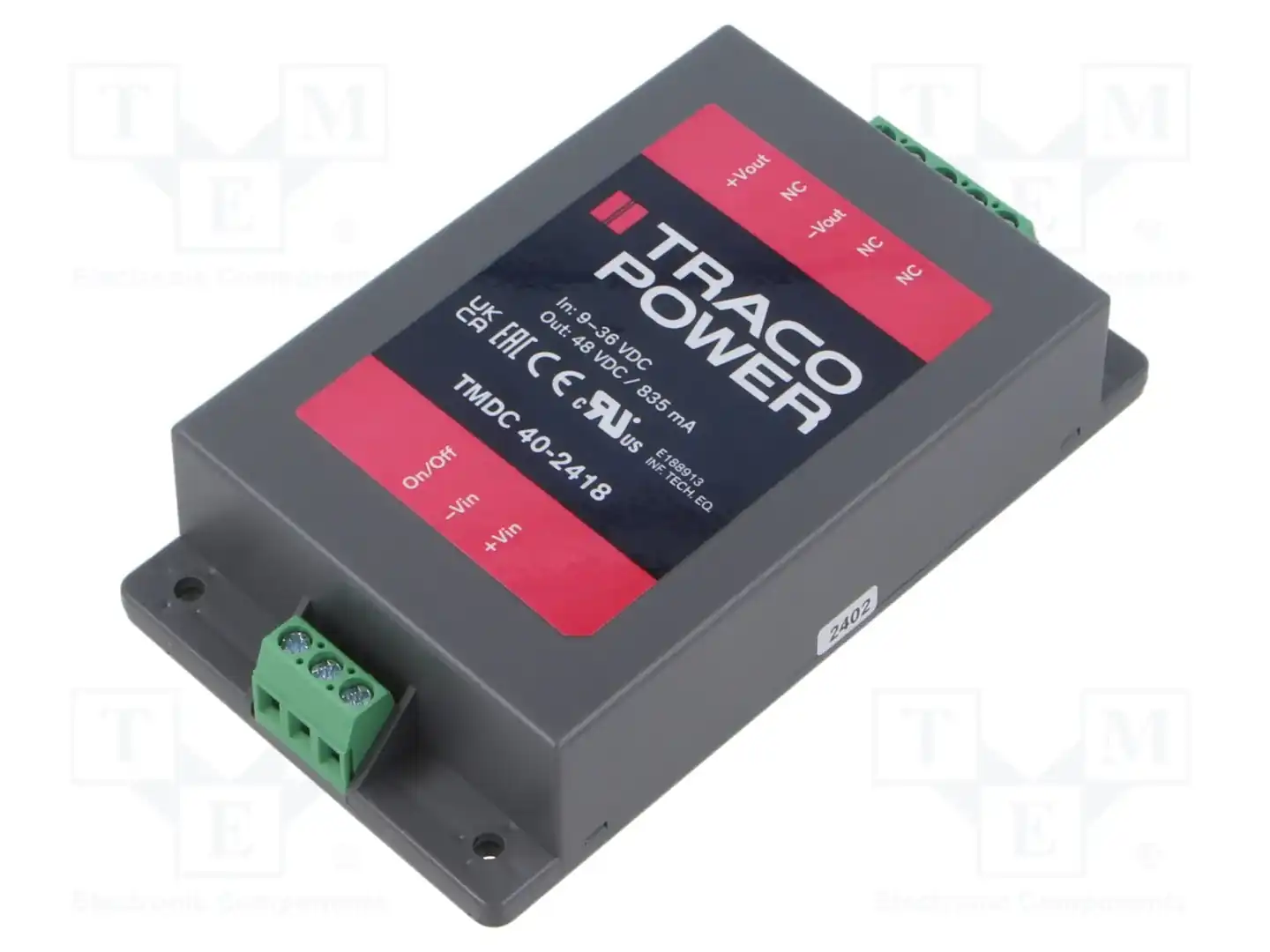 TRACO POWER TMDC 40-2418 — Преобразователи DC/DC