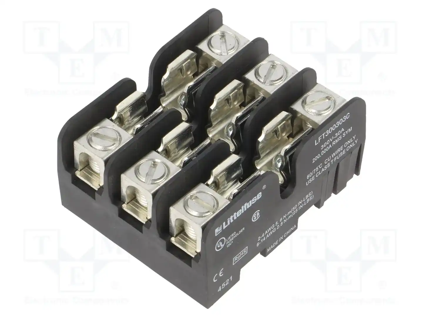 LITTELFUSE LFT300303C — Гнезда предохранительные на DIN-рейку