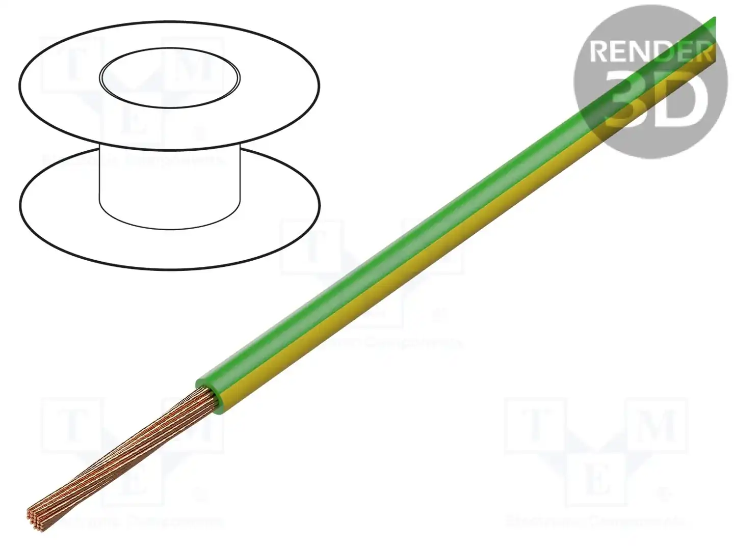 BQ CABLE LGY2.5-GR/YL — Провода одножильные - тросик