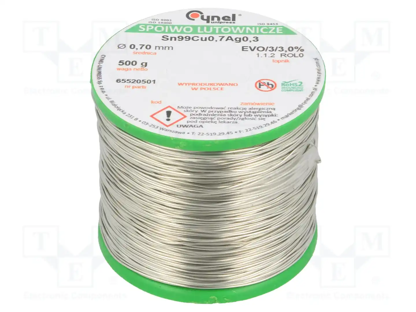 CYNEL SAC0307 0.7MM 0.5KG — Паяльные провода бессвинцовые