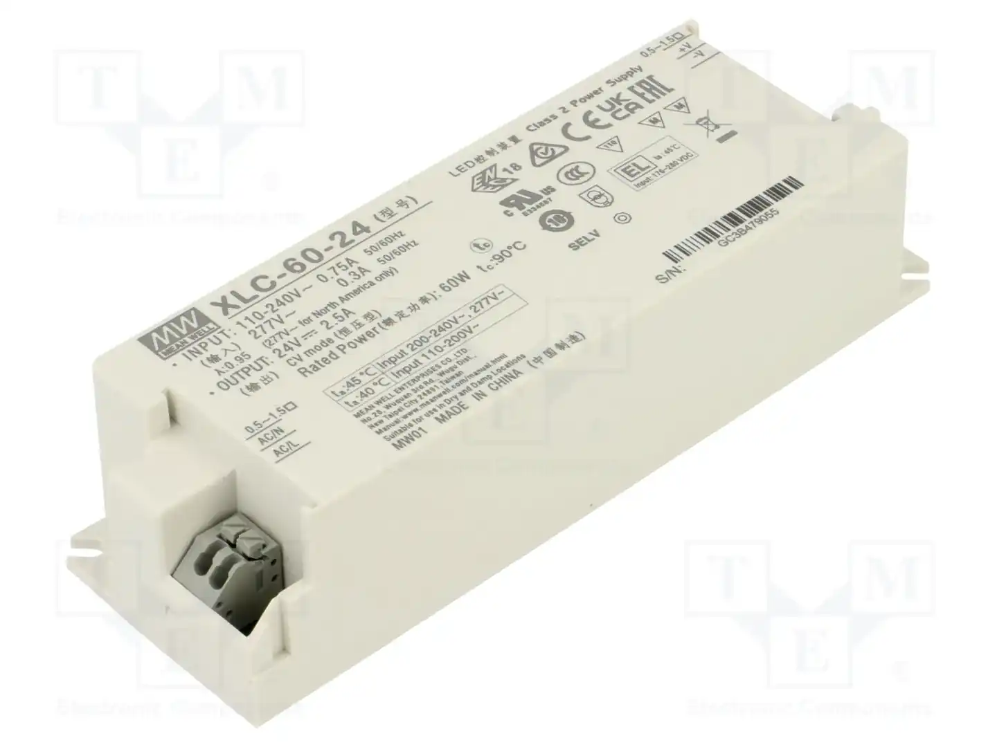 MEAN WELL XLC-60-24 — Блоки питания для LED
