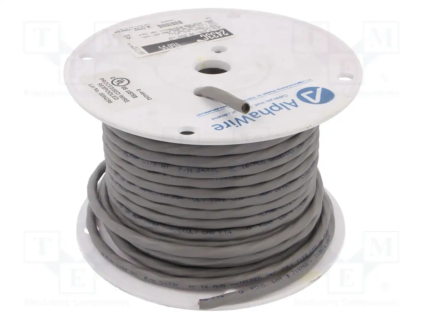 ALPHA WIRE 2433C SL005 — Провода многожильные экранированные