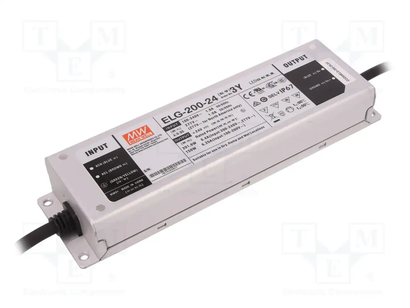 MEAN WELL ELG-200-24-3Y — Блоки питания для LED