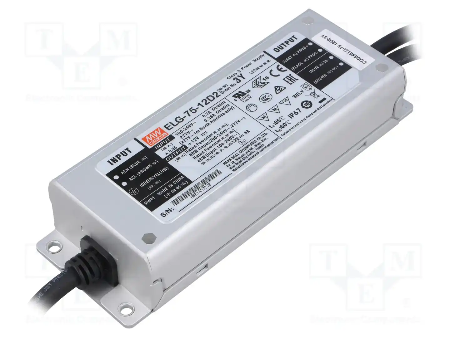 MEAN WELL ELG-75-12D2-3Y — Блоки питания для LED