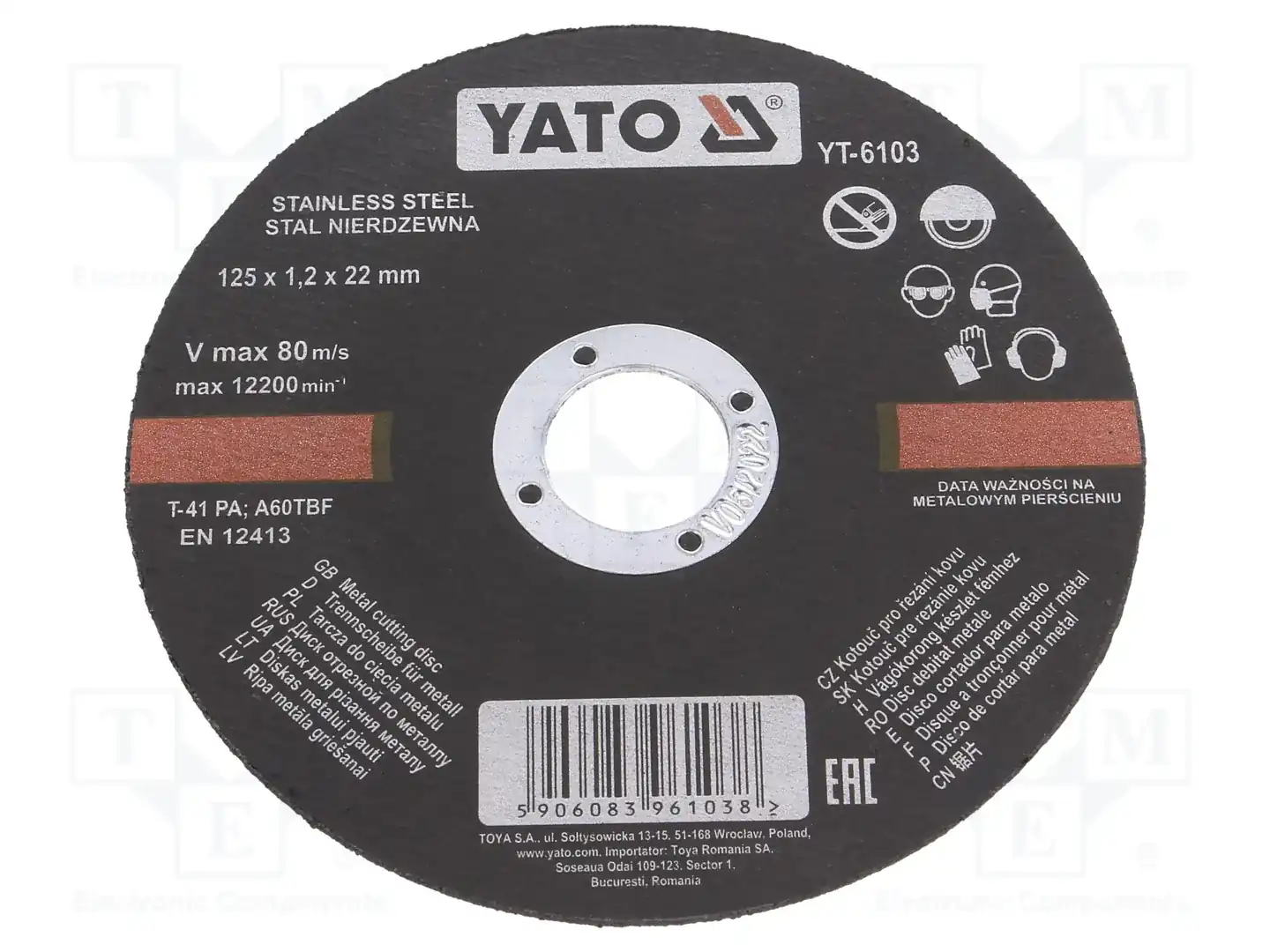 YATO YT-6103 — Диски для резки и шлифовки