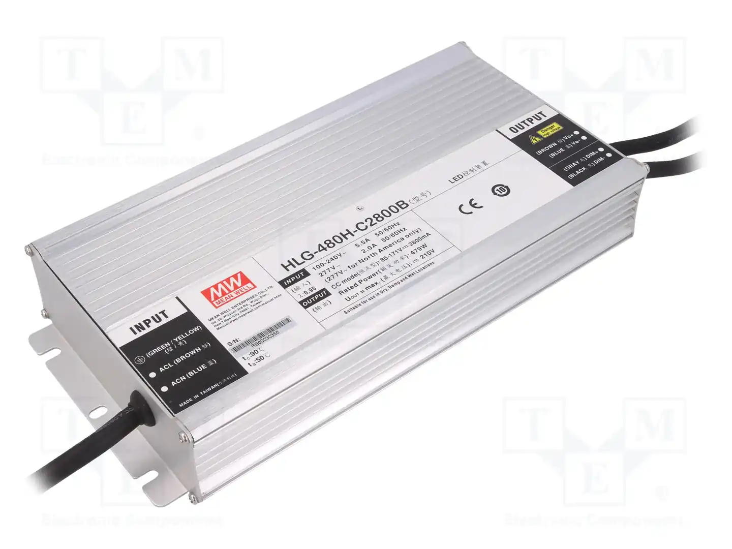MEAN WELL HLG-480H-C2800B — Блоки питания для LED