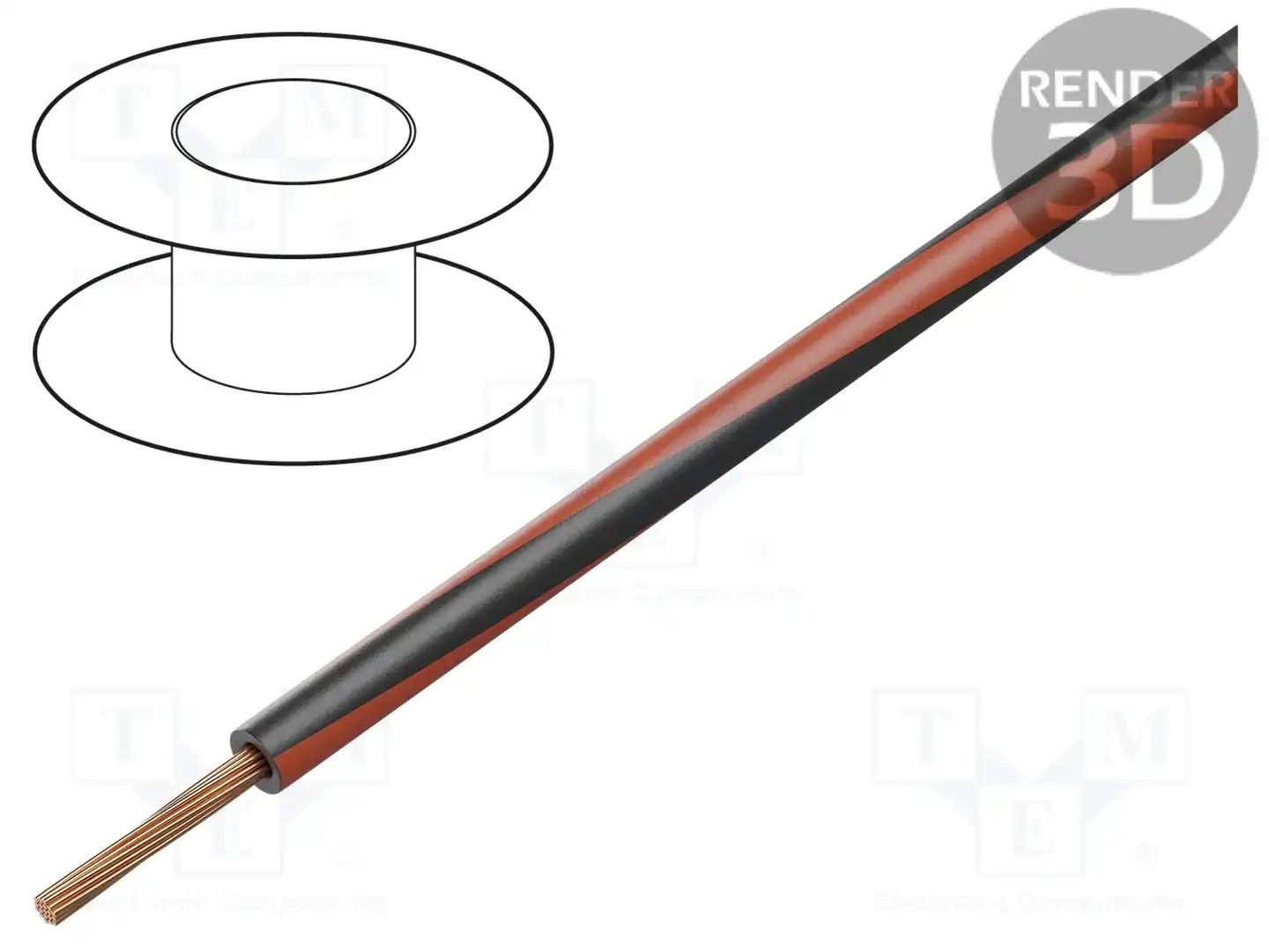 BQ CABLE LGY0.75-BK/RD — Провода одножильные - тросик