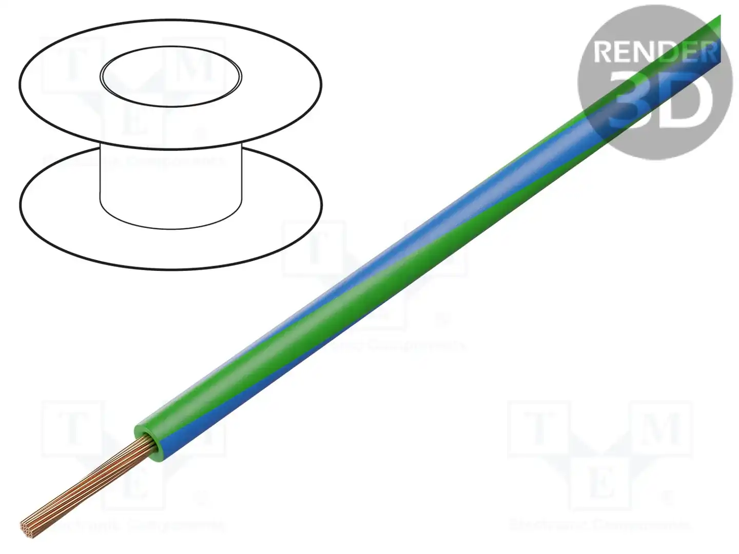 BQ CABLE LGY0.35-GR/BL — Провода одножильные - тросик