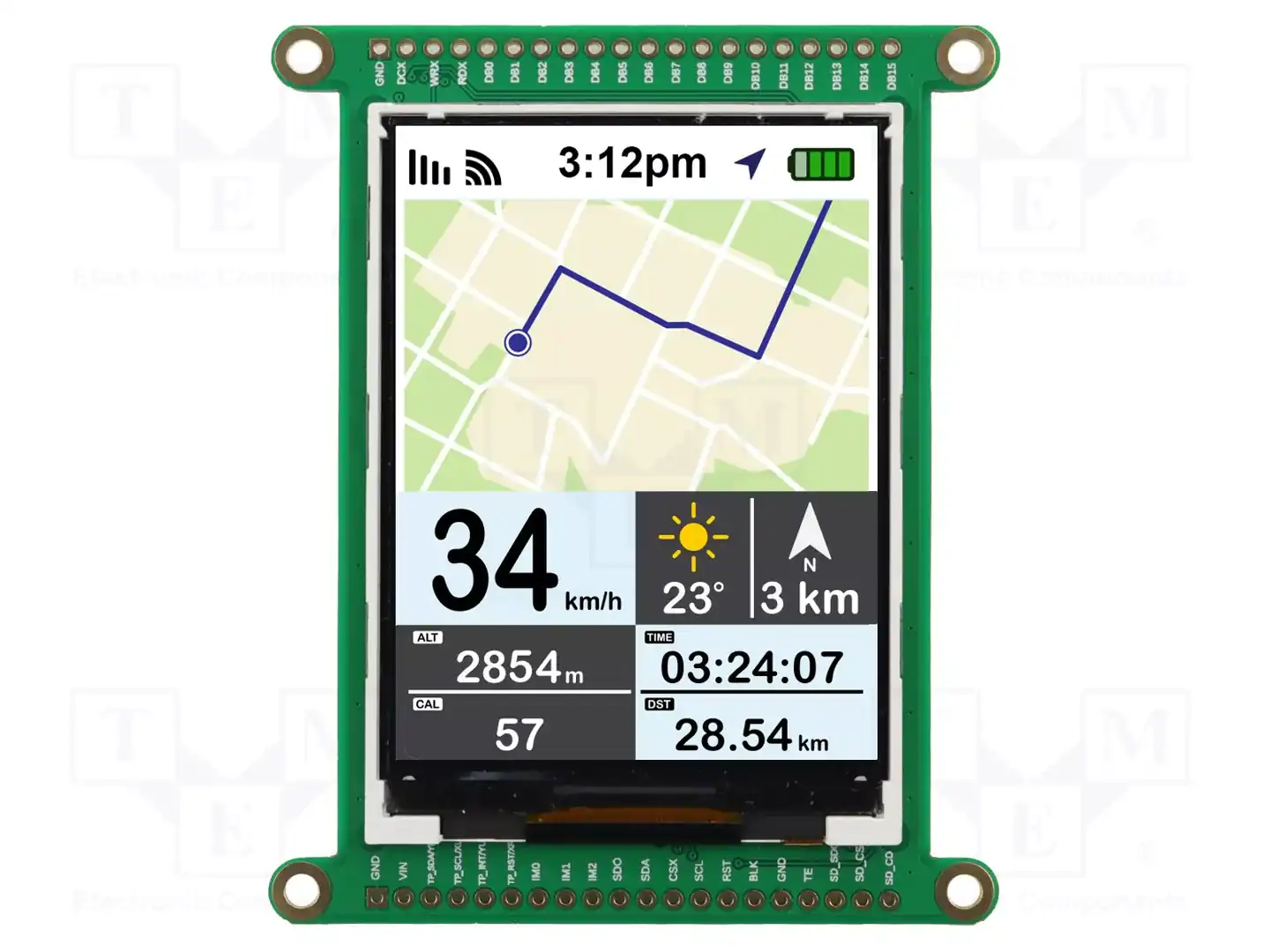 NEWHAVEN DISPLAY INTERNATIONAL NHD-2.8-CSXP-BREAKOUT — Дисплеи TFT