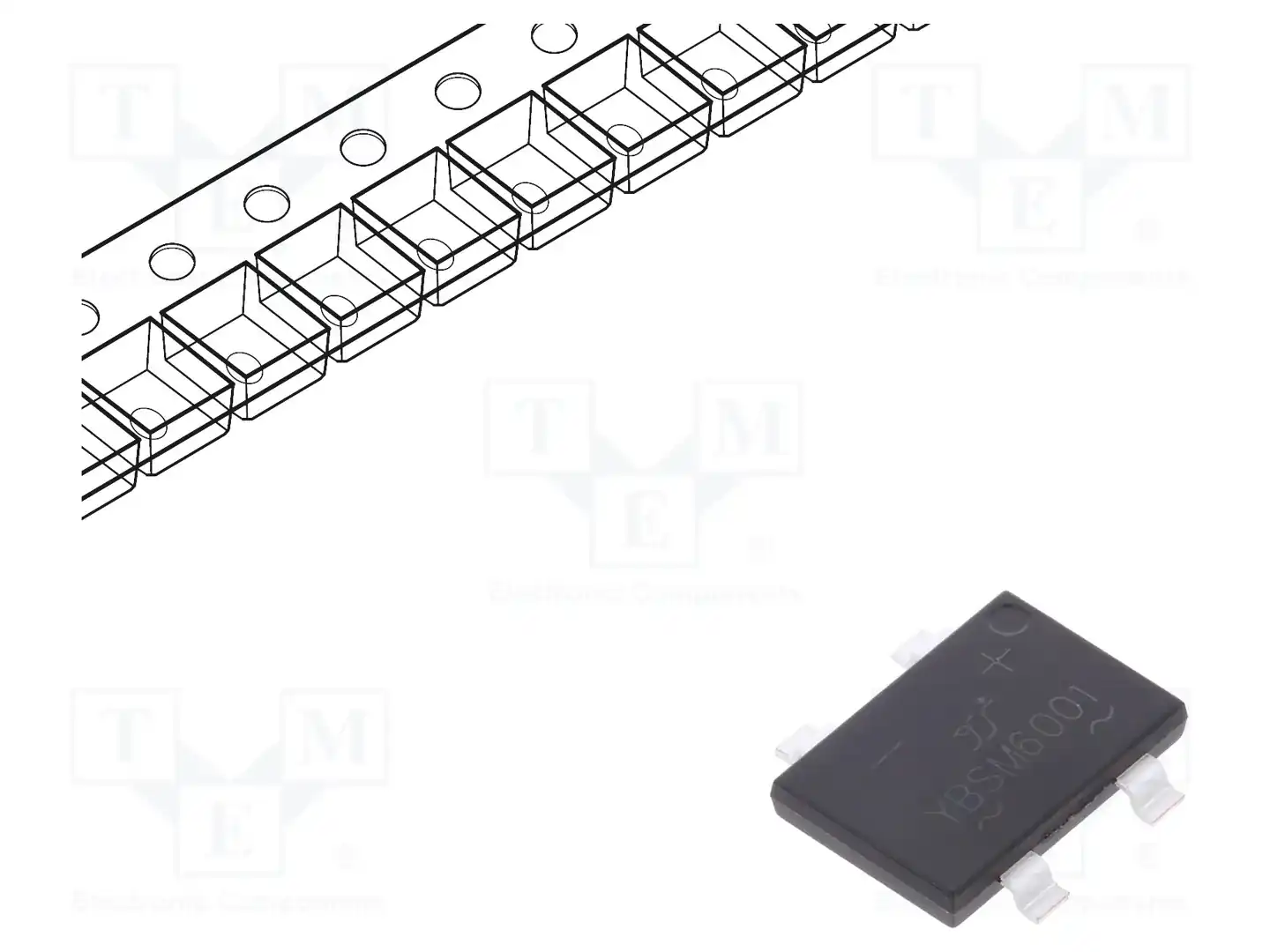 YANGJIE TECHNOLOGY YBSM6001 — Однофазные мосты диодные SMD/THT