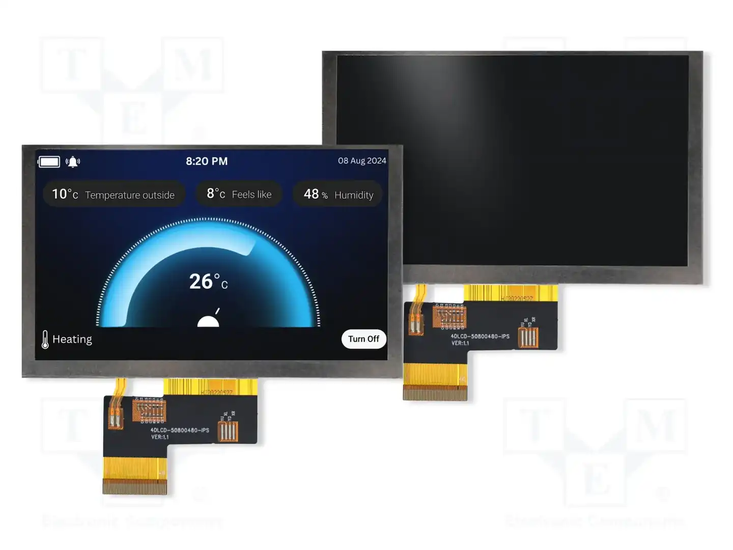 4D LCD 4DLCD-43-800-480-NT-NM-500-R — Дисплеи TFT