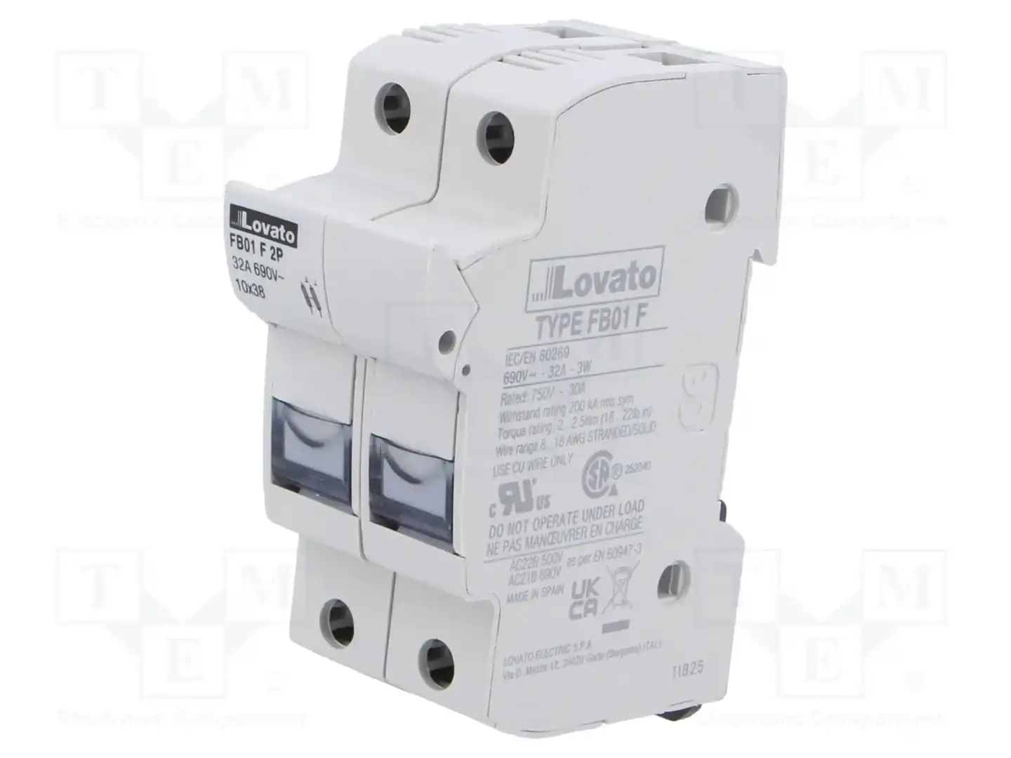 LOVATO ELECTRIC FB01F2P — Гнезда предохранительные на DIN-рейку