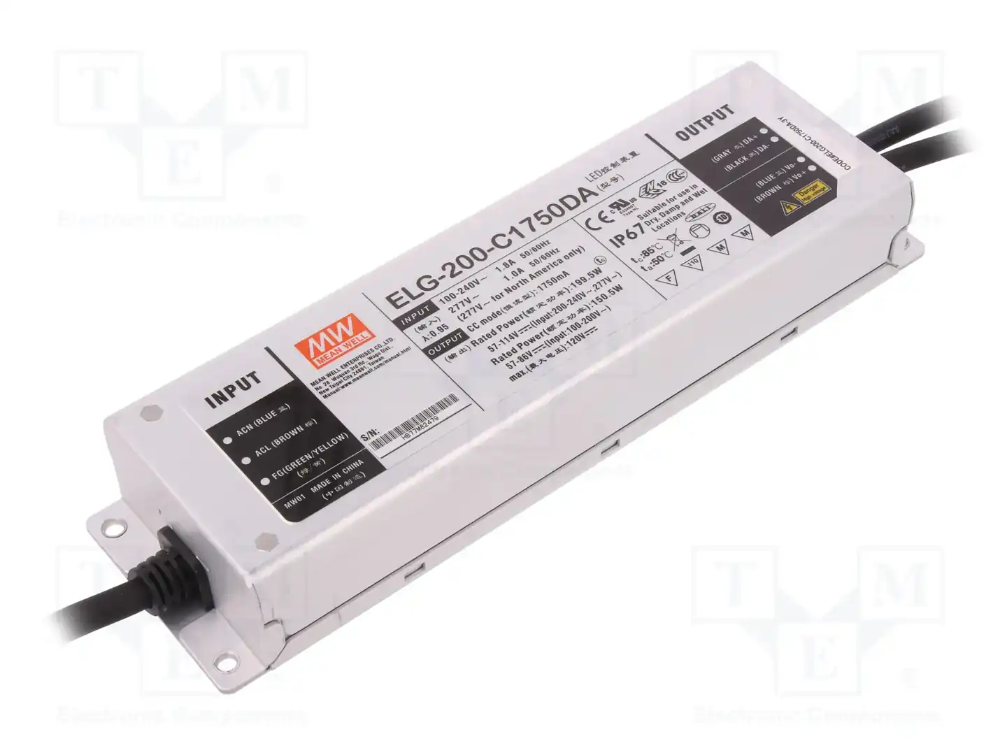 MEAN WELL ELG-200-C1750DA3Y — Блоки питания для LED