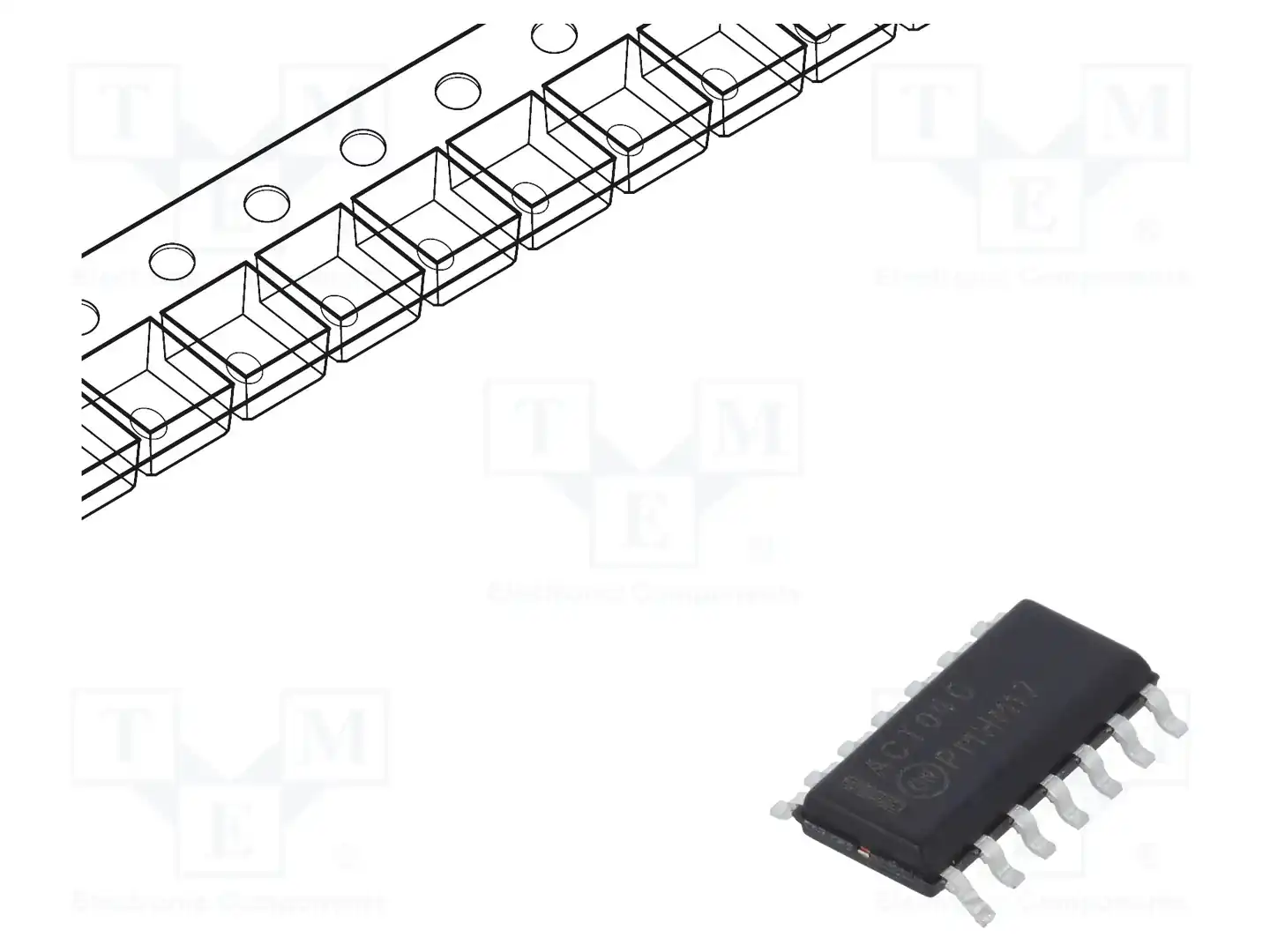 onsemi MC74ACT04DR2G — Ворота, инверторы