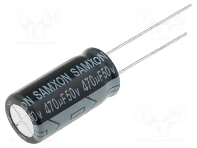 SAMXON KM 470U/50V — Конденсаторы электролитические THT
