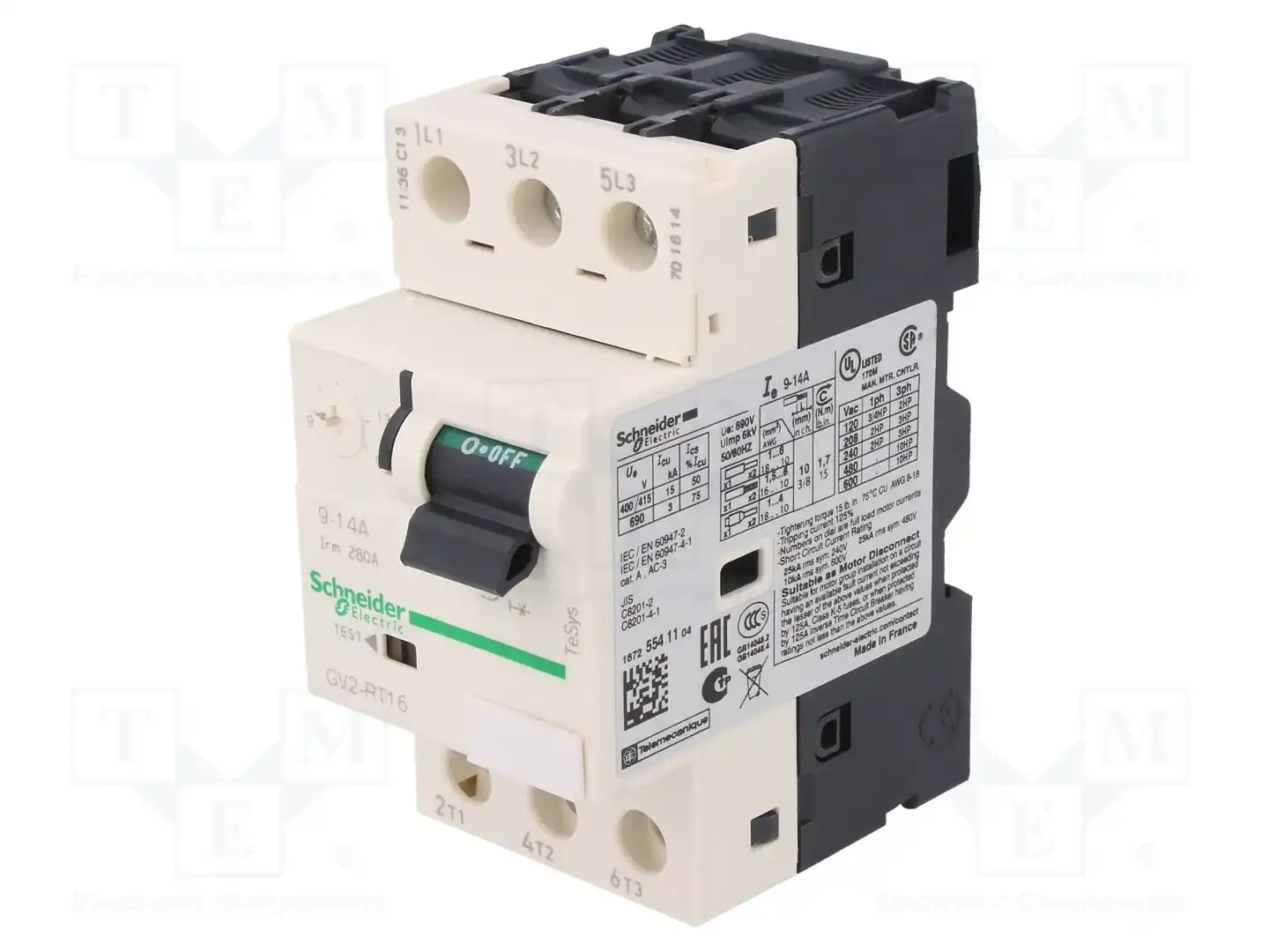 SCHNEIDER ELECTRIC GV2RT16 — Выключатели двигательные