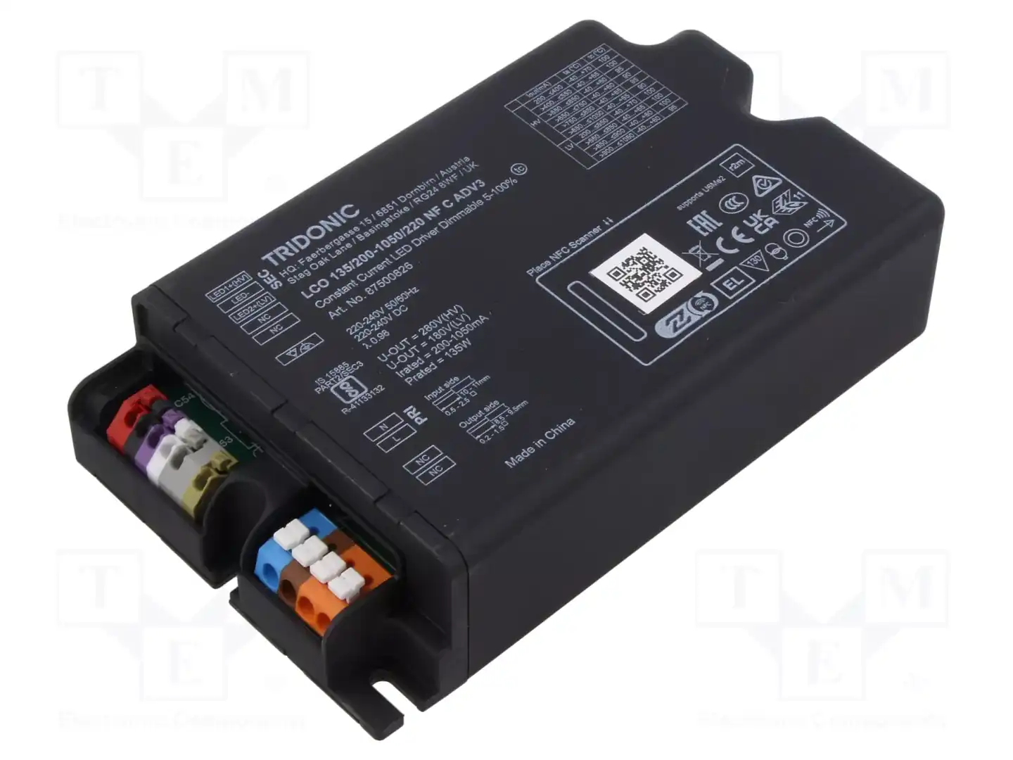 TRIDONIC LCO 135/200-1050/220 NF C ADV3 — Блоки питания для LED