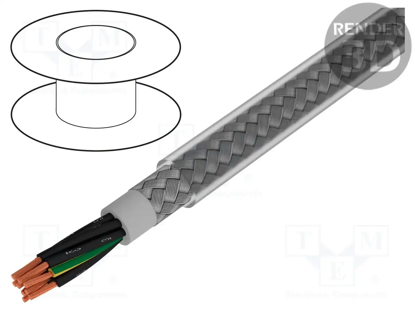 ALPHA WIRE 470091CY CL321 — Провода многожильные экранированные