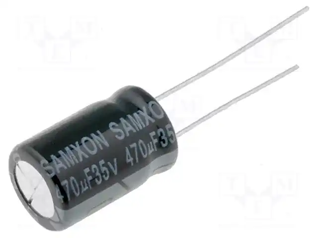 SAMXON KM 470U/35V — Конденсаторы электролитические THT