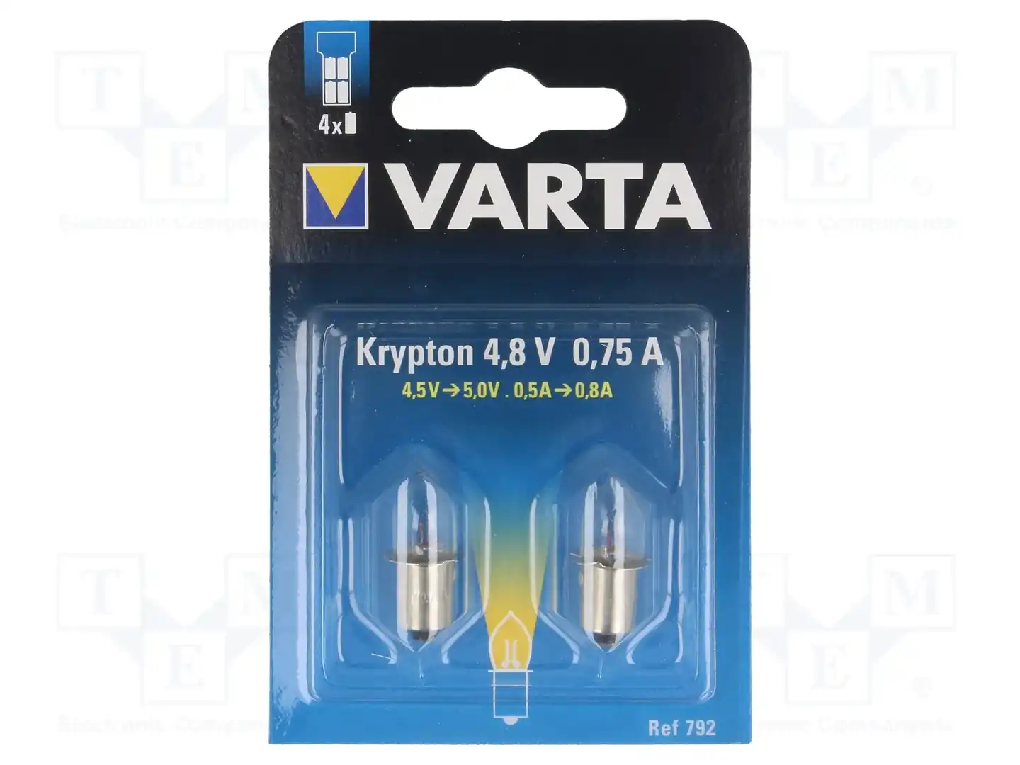 VARTA 792 4,8V B2 0,75A — Миниатюрные источники света