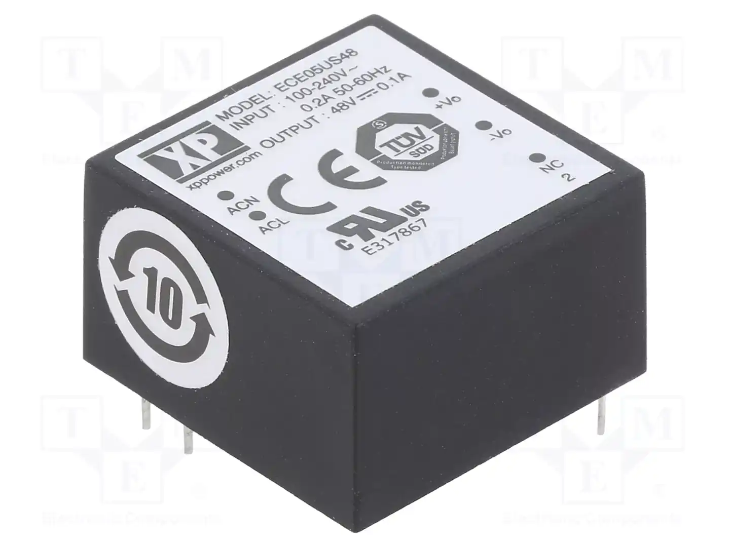 XP POWER ECE05US48 — Преобразователи AC/DC для PCB