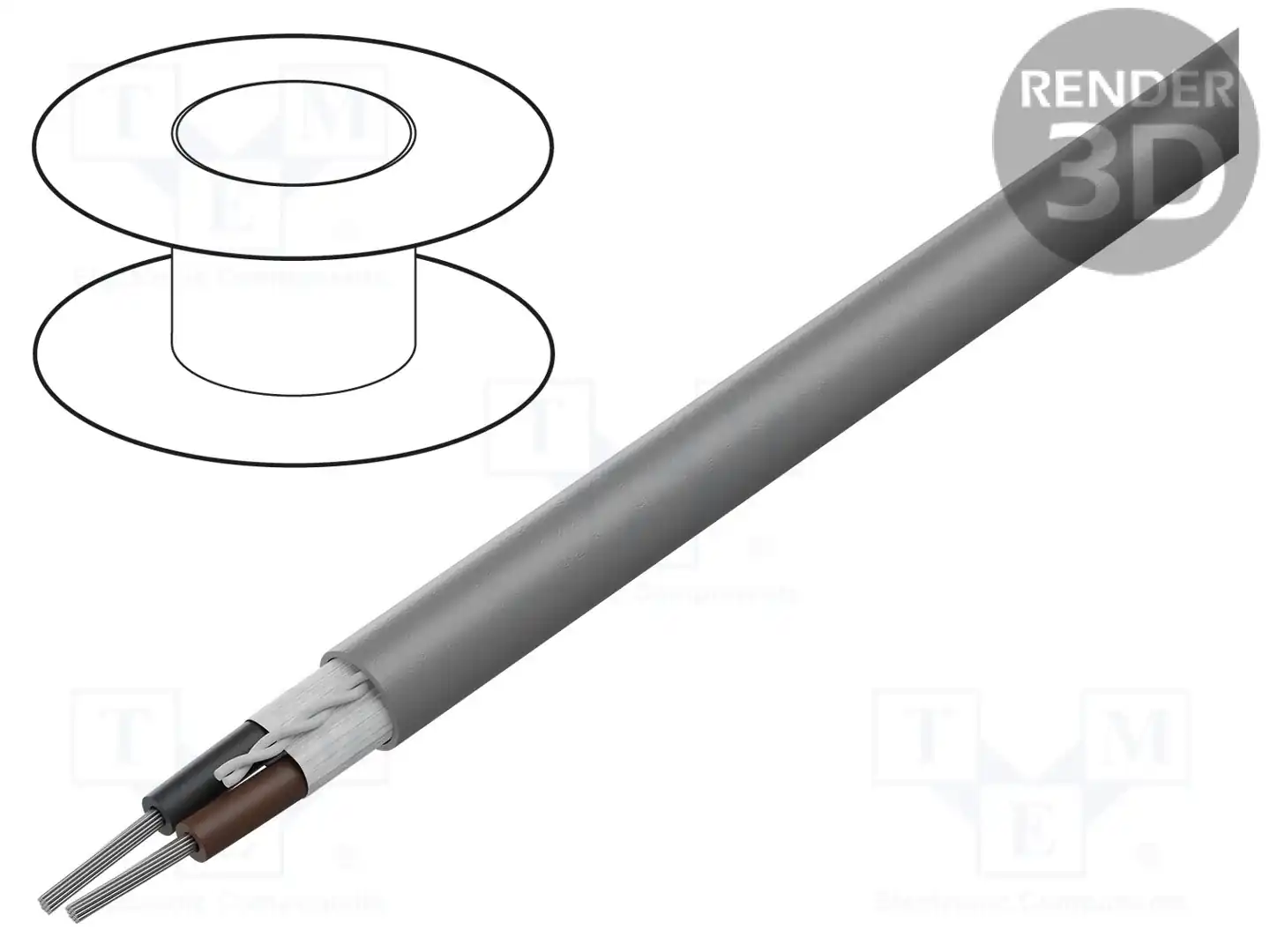 ALPHA WIRE 5012C SL005 — Провода многожильные неекранированные