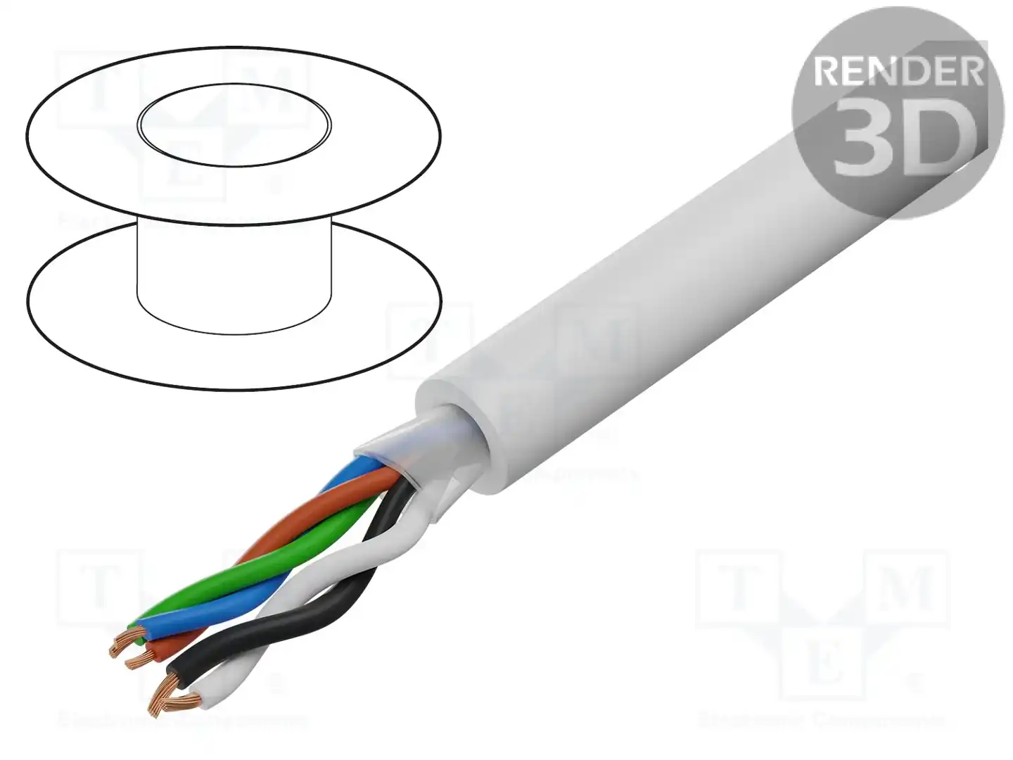TASKER TSK1176 WHITE — Провода для уст. светодиодов и сист. DMX