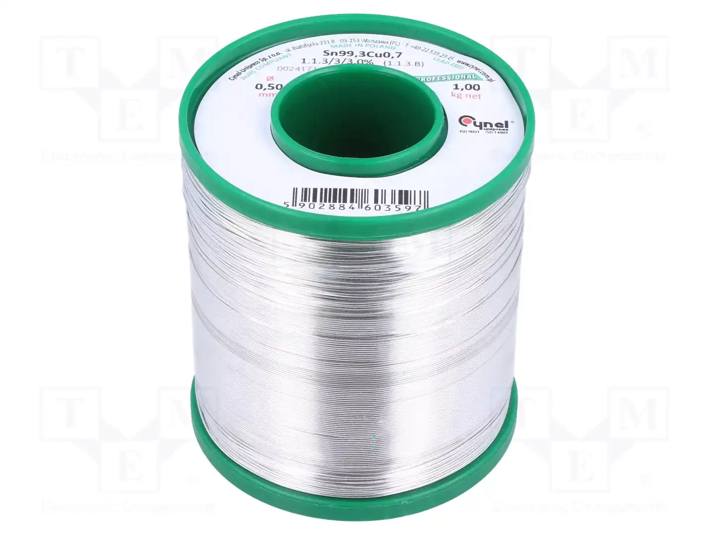 CYNEL SN99CU1-0.5MM/1KG — Паяльные провода бессвинцовые