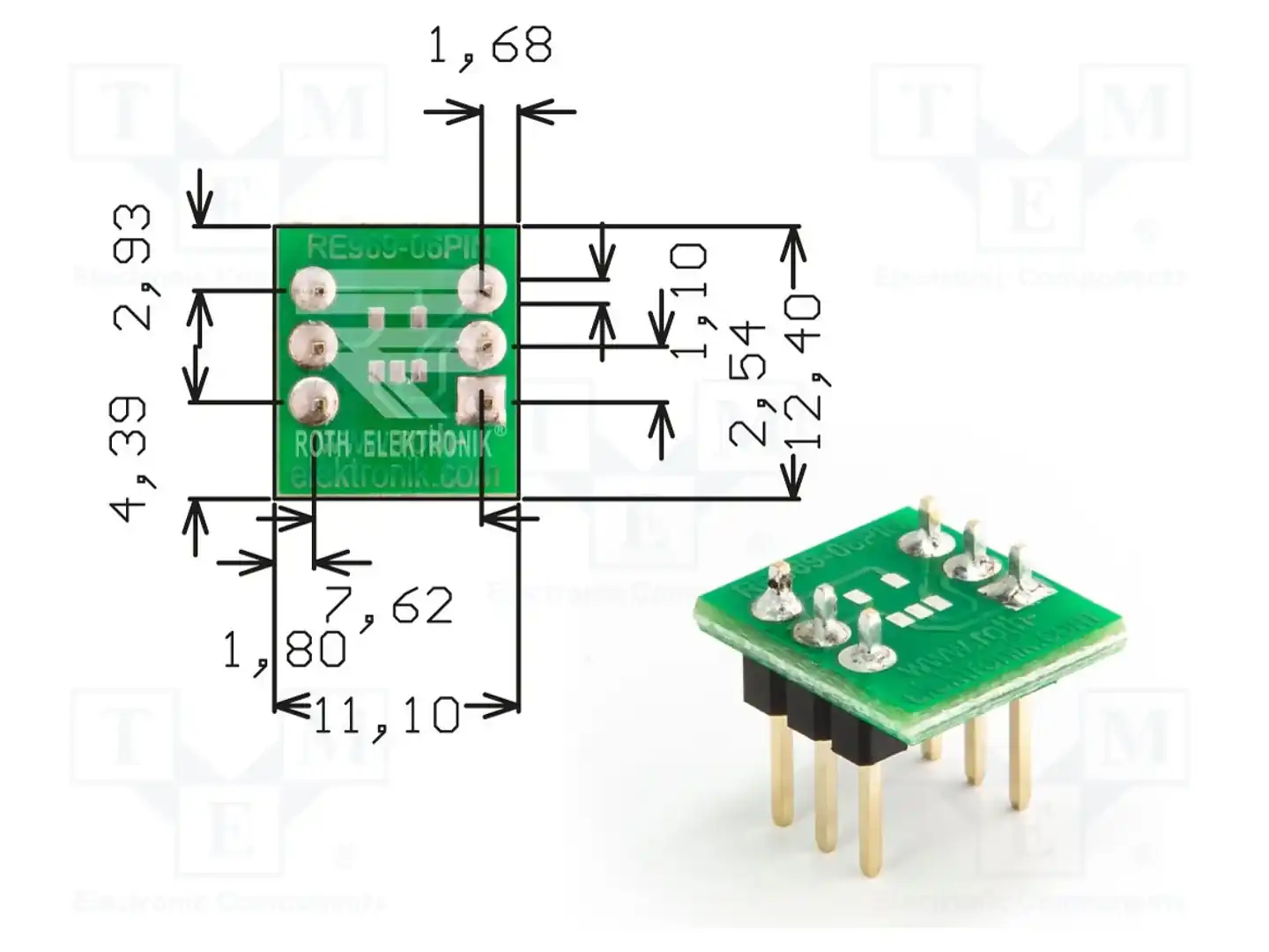 ROTH ELEKTRONIK GMBH RE969-06PIN — Платы универсальные