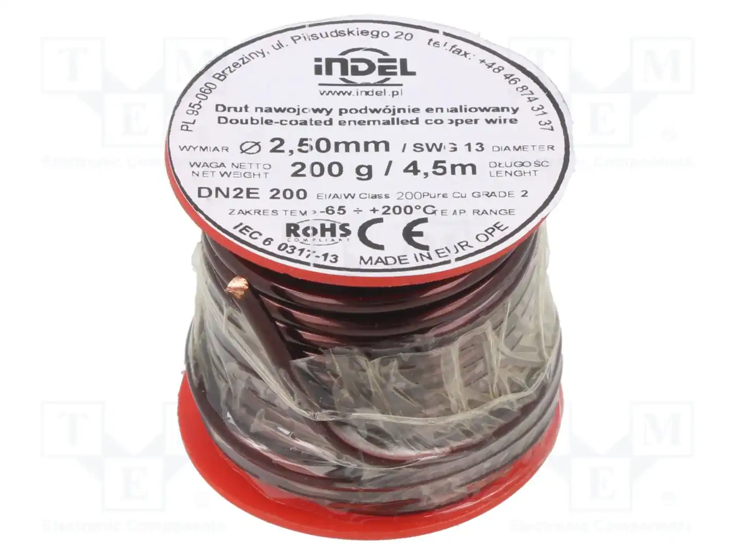 INDEL DN2E2,5-200G — Проволока обмоточная