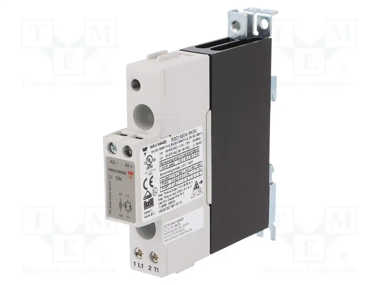 CARLO GAVAZZI RGC1A60A15KGU — Реле SSR однофазные
